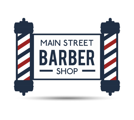 professional barber shop icon vector illustration graphicのイラスト素材