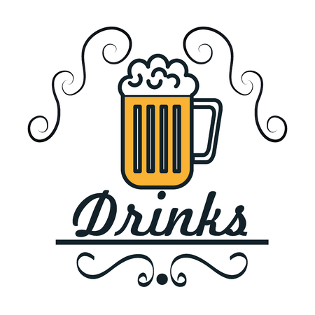 menu drinks service icon vector illustration designのイラスト素材