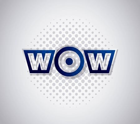 wow comic pop art style vector illustration designのイラスト素材