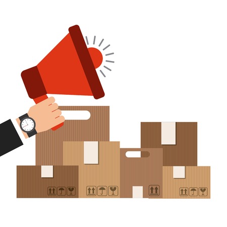 delivery service concept isolated icon vector illustration designのイラスト素材