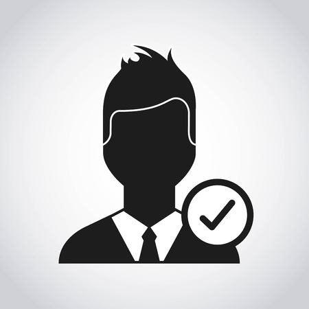 young man avatar male vector illustration designのイラスト素材