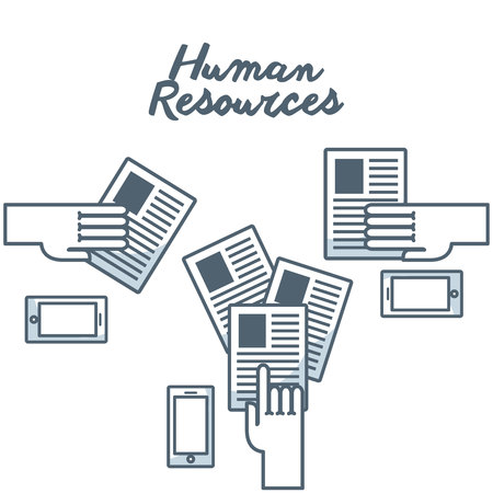human resources concept isolated icon vector illustration designのイラスト素材