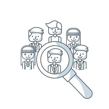 human resources concept isolated icon vector illustration designのイラスト素材