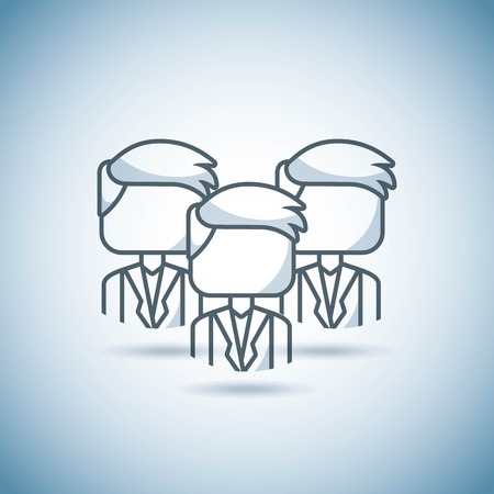 team work concept isolated icon vector illustration designのイラスト素材