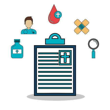 set medical healthcare icons vector illustration designのイラスト素材