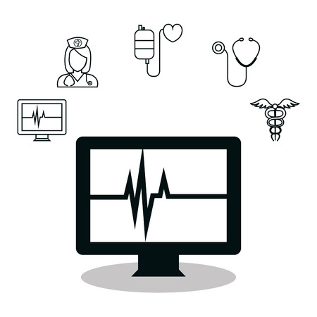 set medical healthcare icons vector illustration designのイラスト素材