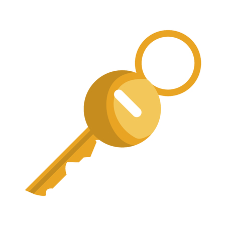 key hotel gold isolated icon vector illustration designのイラスト素材
