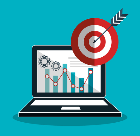 search engine optimitation success business vector illustration designのイラスト素材