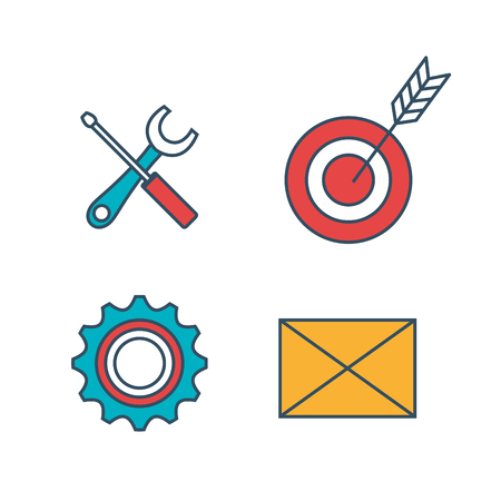 search engine optimitation success business vector illustration designのイラスト素材