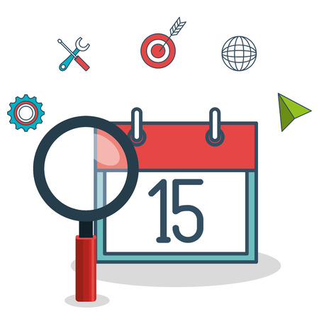 search engine optimitation success business vector illustration designのイラスト素材