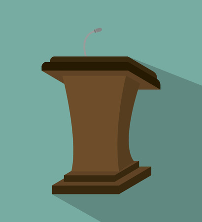 podium speech  icon vector illustration design eps10のイラスト素材
