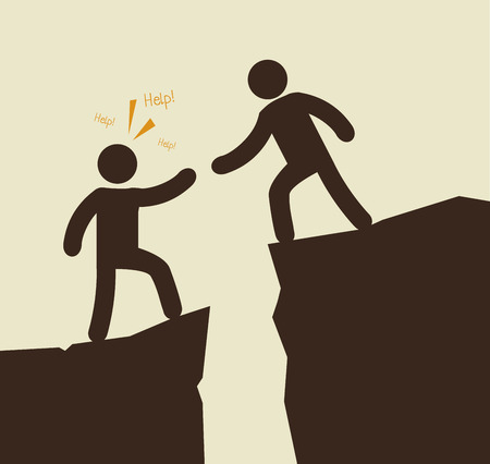 people who help  icon vector illustration designのイラスト素材