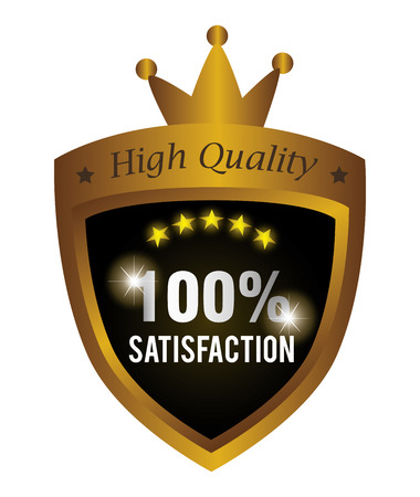 seal guaranteed premium quality gold vector illustration designのイラスト素材
