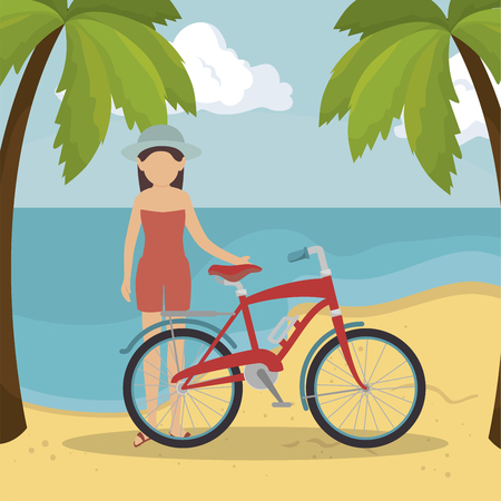summer vacation holiday icon vector illustration designのイラスト素材