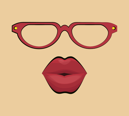 lip female beautiful d icon vector illustration designのイラスト素材