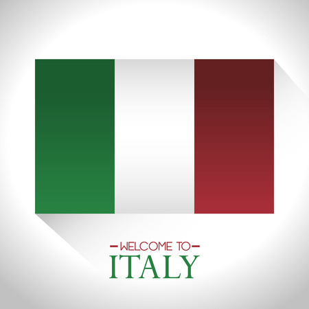 italy flag isolated icon vector illustration designのイラスト素材