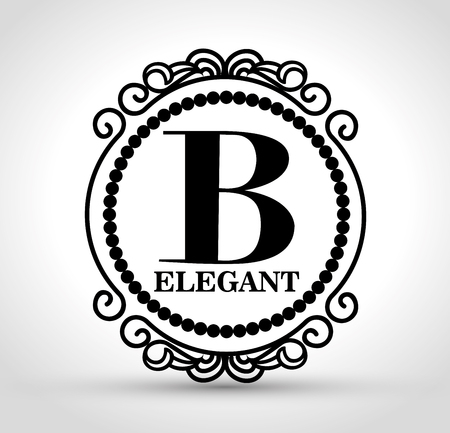 frame style elegant calligraphy vector illustration designのイラスト素材