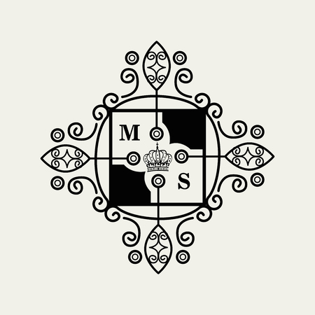 frame style elegant calligraphy vector illustration designのイラスト素材