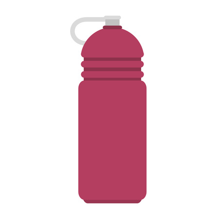 water sport pink bottle container drink beverage vector illustrationのイラスト素材