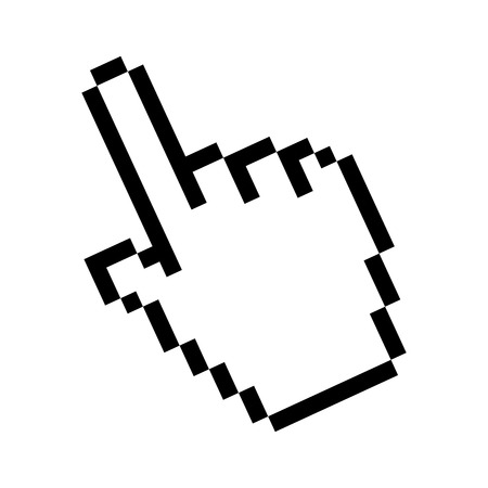 cursor pointer mouse click hand direction selection vector illustrationのイラスト素材