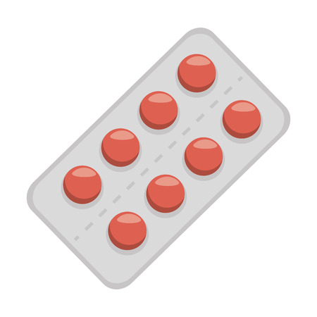 pill medicine vitamin prescription medical pharmacy vector illustrationのイラスト素材
