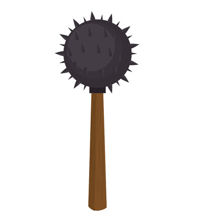 weapon medieval old and antique weapon armor equipment vector illustrationのイラスト素材