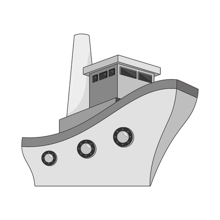 cruise transport vehicle nautical maritime ship tourism vector illustrationのイラスト素材