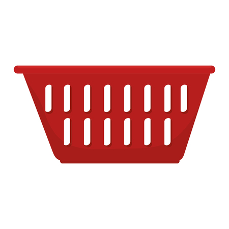 laundry clothes basket container stacked domestic housework  vector illustrationのイラスト素材