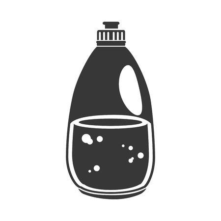 cleaning products plastic bottle container liquid vector illustrationのイラスト素材