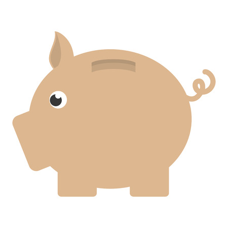 piggy safe money saving  icon design, vector illustrationのイラスト素材