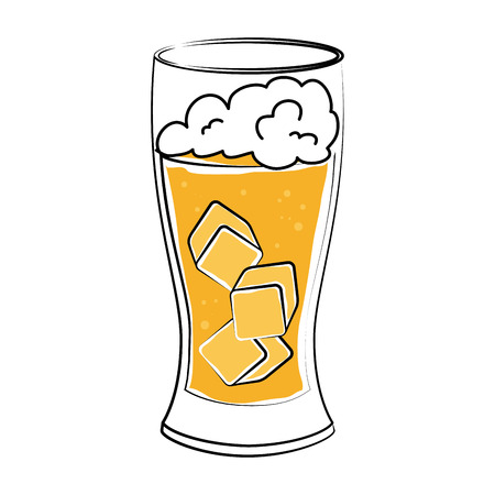 cocktail drink liquor isolated icon design, vector illustrationのイラスト素材