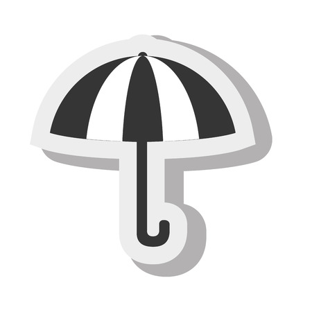 umbrella handle weather design isolated vector illustration eps 10のイラスト素材