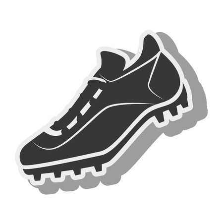 tennis silhouette shoesのイラスト素材