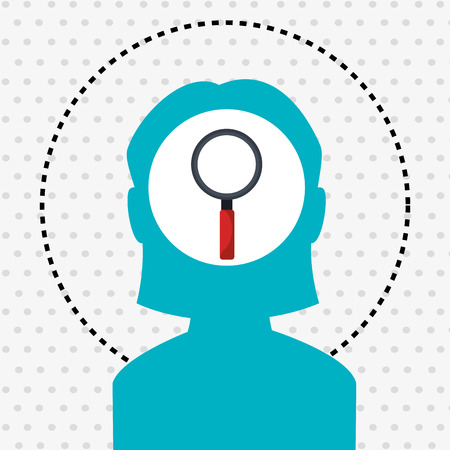 silhouette search  iconのイラスト素材