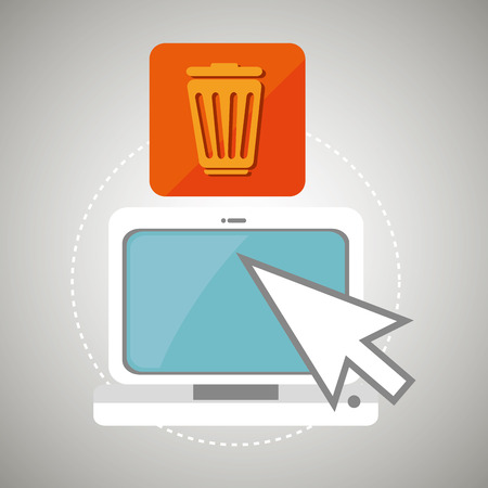 laptop arrow app iconのイラスト素材