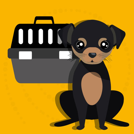 dog plate collar icon vector illustration eps 10のイラスト素材