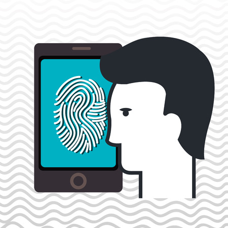 smartphone app silhouette vector illustration design eps 10のイラスト素材