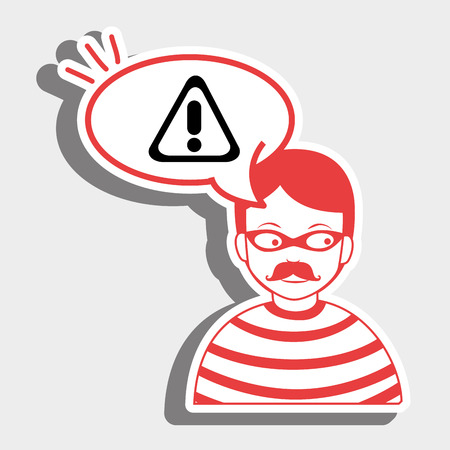 hacker information app icon vector illustration eps 10のイラスト素材