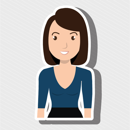 woman adult girl female vector illustration designのイラスト素材