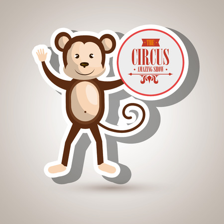 monkey circus icon vector illustration eps10 eps 10のイラスト素材