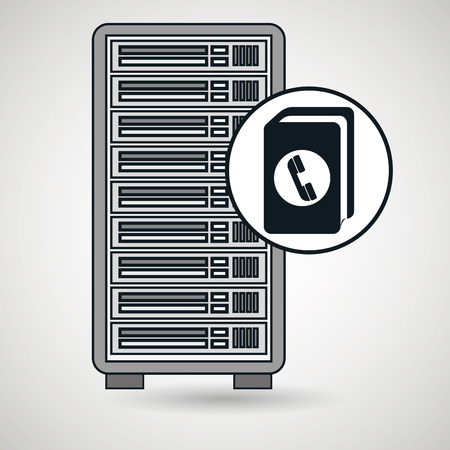 server computer directory vector illustrationのイラスト素材