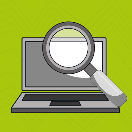 laptop computer data icon vector illustration eps10のイラスト素材