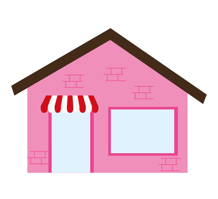 store building place isolated vector illustration designのイラスト素材