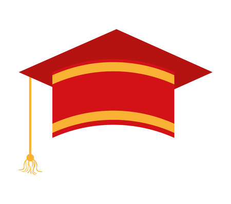 student graduation graduated hat vector illustration designのイラスト素材