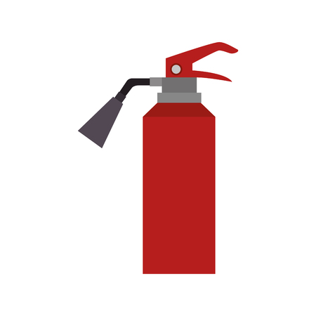 red fire extinguisher prevention security tool vector illustrationのイラスト素材