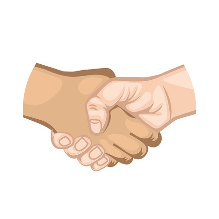 hand shake symbol icon vector illustration designのイラスト素材