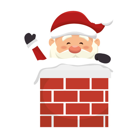 santa claus man. merry christmas season symbol. vector illustrationのイラスト素材