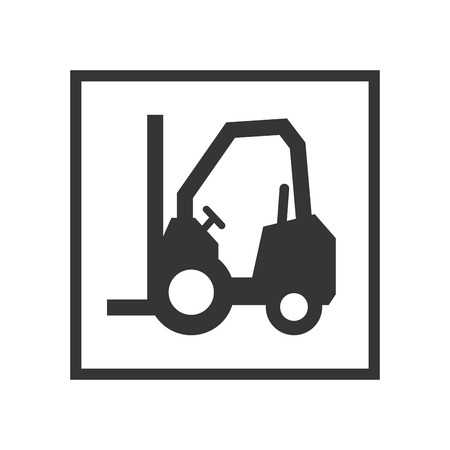 lift truck sign. lifting and cargo service. vector illustrationのイラスト素材