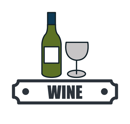wine list drink isolated icon vector illustration designのイラスト素材