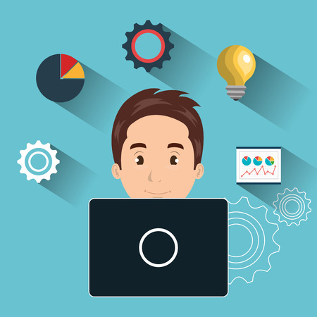 search engine optimization icon vector illustration designのイラスト素材